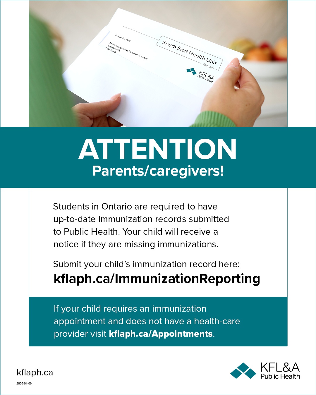 2025 01 09 Attention Immunization Record Reporting Newsletter Insert